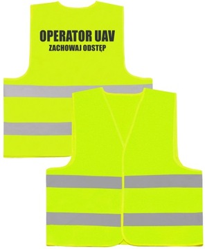 JEDYNA KAMIZELKA OSTRZEGAWCZA OPERATOR UAV - L
