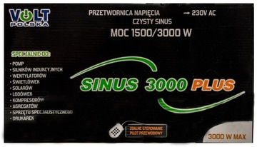 АВТОМОБИЛЬНЫЙ ПРЕОБРАЗОВАТЕЛЬ НАПРЯЖЕНИЯ ДЛЯ CAMPER CAMPER SINUS PLUS 3000W 12V