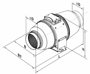 Wentylator kanałowy cichy TT Silent-M 125 340m3/h