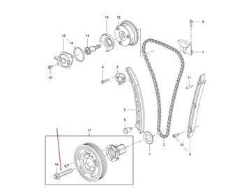 ШКИВ ВАЛА ВИНТА OPEL CORSA D E 1.2 1.4