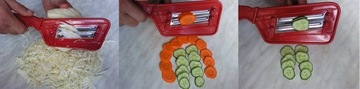 НАРЕЗКА ДЛЯ КАПУСТЫ, ОВОЩЕЙ, САЛАТА, ТЕРКА НА 2 НОЖА, ИЗМЕЛЬЧИТЕЛЬ, НОЖ, СЛАЙСЕР 09
