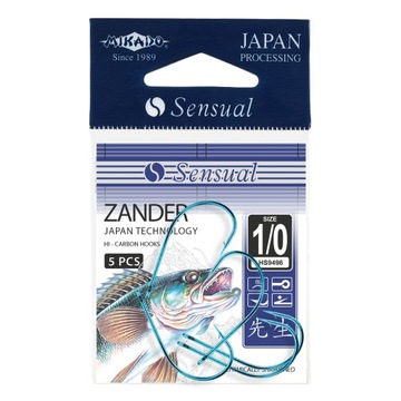 Крючки Mikado Sensual Zander 1 BL Live Zander