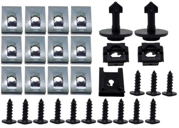 Audi a4 b6 b7 набор клипсы защитные накладки двигателя клипсы винты пластинки фото №1