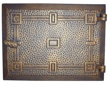 Door cast iron fireplace slab lattice openwork, фото