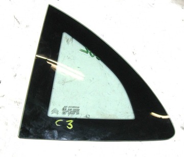 Citroen c3 5 doors 2010 restyling side window rear left, фото