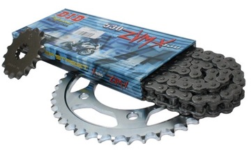 Set occasion-owy kawasaki zx-14/ zzr 1400 ninja gears+ chain did, фото