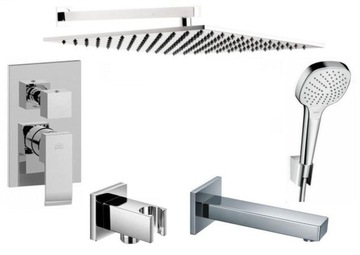 Paffoni level set shower for plaster to salon baths 40 chrome, фото