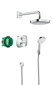 Hansgrohe set croma select e raincoat ibox, фото