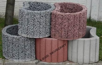 Lawn garden, flowerbed, flowerpot (round), фото