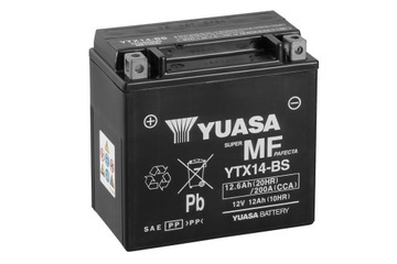 Акумулятор yuasa ytx14-bs 12v 12ah 200a agm, фото