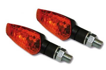 2 pcs powerful turn signals cafe racer custom bobber motorcycle honda suzuki, фото
