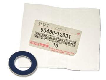 Toyota original 90430 12031 sealing ring, drain plug oil, фото