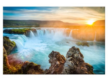 Fotoobraz 120x80 waterfall godafoss, фото
