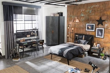 Bed for kids 1 teenagers dark metal promo wakacyjne!, фото