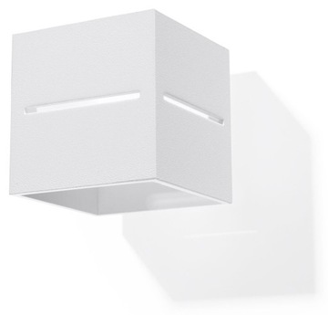 White wall lamp square lobo lantern wall-mounted g9, фото