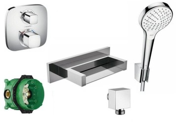 Hansgrohe bathtub set for plaster з cascade, фото