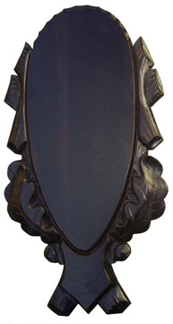Carved plank under horns deer- oak 50x23cm (c), фото