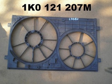 Vw audi диффузор вентилятора радиатора 1k0121207m, фото