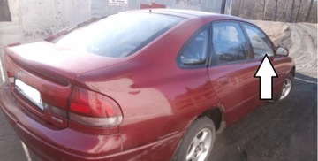 Скло дверей права передня mazda 626 4 ge хетчбек 92 -, фото