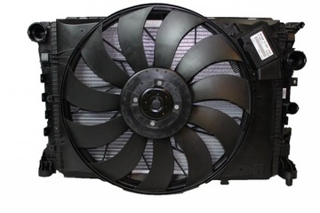 Set of radiators mercedes+ fan c - class w204 63amg restyling a1975000003, фото