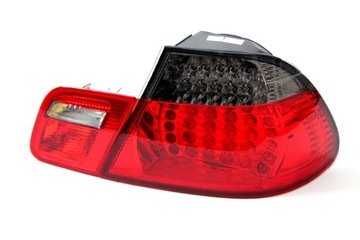 Фонаря светодиодные bmw 3 e46 coupe 99-03 красный smoke led подсветка, фото