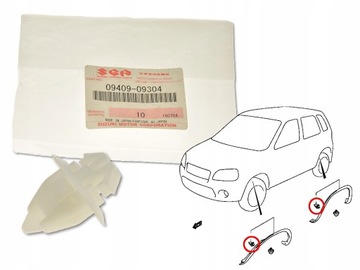 Suzuki ignis 02-08 clip overlay wings, фото