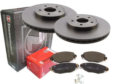 Disks+ pads zimmermann front ford mondeo mk3, фото