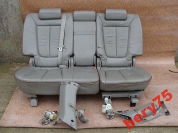 Hyundai santa fe 2009 рік сидіння з ременями 2 ряд шкіра, фото