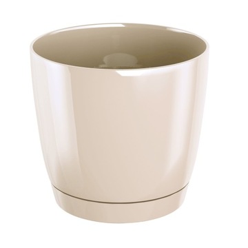 Round flowerpot+stand 12x11cm casing gloss, фото