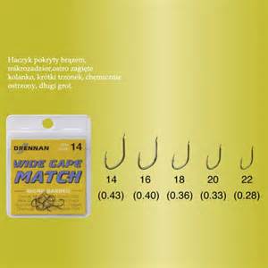 Drennan hooks broad gape match number 20 10 pieces, фото