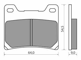 Pads yamaha tdm 850 xjr 1300 xvs bt 1100 bulldog, фото