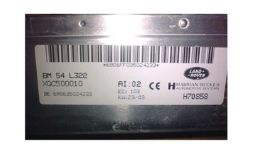 Land rover bm 54 l322 becker xqc000140 xqc000141, фото