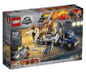 Lego jurassic world 75933 jurassic world transportation tyrannosaurus, фото
