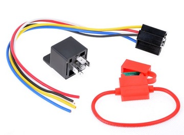 Реле предохранитель фара led подсветка 12v 30a противотуманная фара, фото