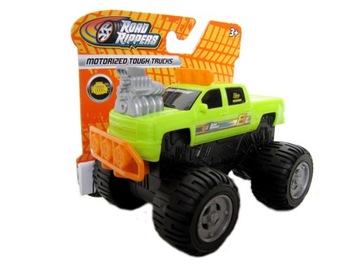 Automobile road rippers pick up toy motorcycle occasion green automobile off-road, фото