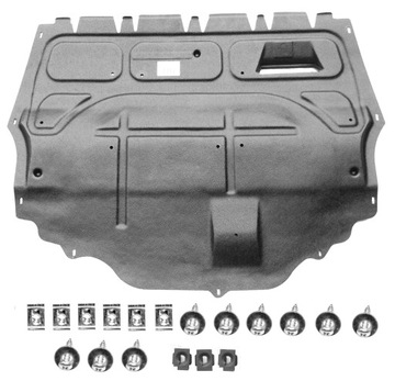 Skoda roomster защита нижняя двигателя 6q0825237ab, фото