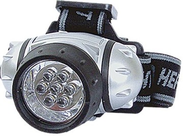 Headlamp jaxon round led backlight - 7 diode, фото