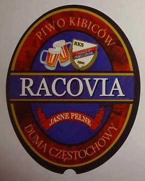 Raków częstochowa - racovia - label beer browar, фото