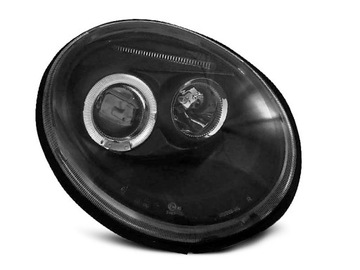 Фонаря перед vw новый beetle black черный led подсветка angel светодиодные, фото