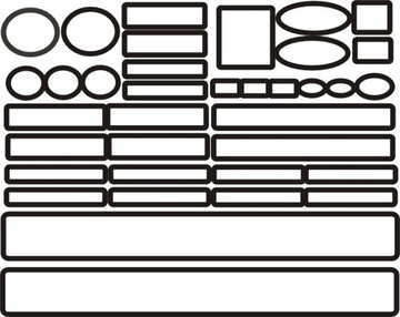 36szt protective film stickers protective under chain, фото