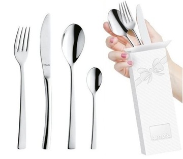 Amefa 60 cutlery 9065 aurora set dining stainless steel complete for 12 places, фото