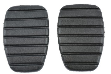 2x rubber overlay pedals grip brakes renault clio 3 scenic 2, фото