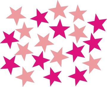 Stars 20szt stickers on the helmet bicycle different colors, фото