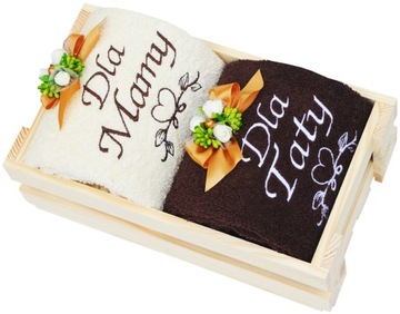 Set towels with embroidery op for moms 1 tattoo 70 x 140 centimeters, фото