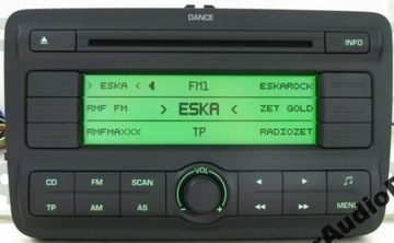 Автомагнитола cd mp3 skoda fabia roomster yeti praktik, фото