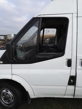 Дверь передняя левая белое ford transit 06 - 13, фото