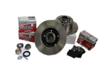 Disks+ pads+ bearing ass audi a4 b5 1995-2001, фото
