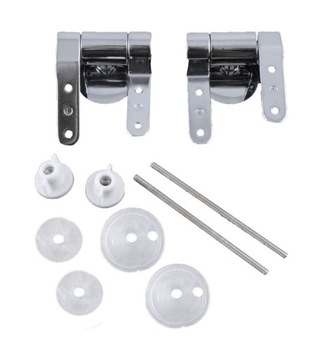 Metal hinges to panels toilet з mdf with smooth lowering+ assembly kit, фото