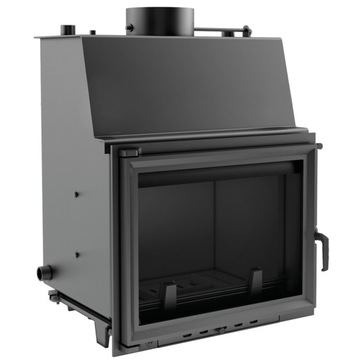 Fireplace with a water jacket grilles zuzia 12 kw black, фото