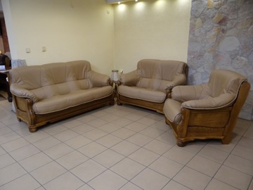 Furniture leather skin oak 100% action, фото